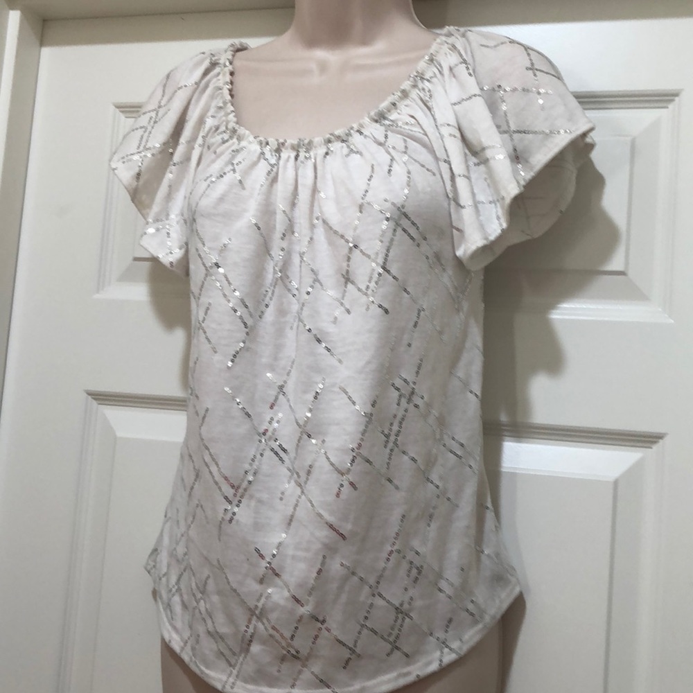 NWOT Fuego Too Sparkle Top Size L
